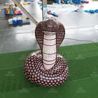 WINSUN Modèle de serpent gonflable géant de publicité de taille personnalisée pour l'extérieur