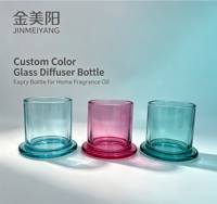 Bouteille diffuseur d'arômes en verre imprimée par transfert thermique, style Instagram, bouteille transparente DIY parfumée pour la décoration intérieure