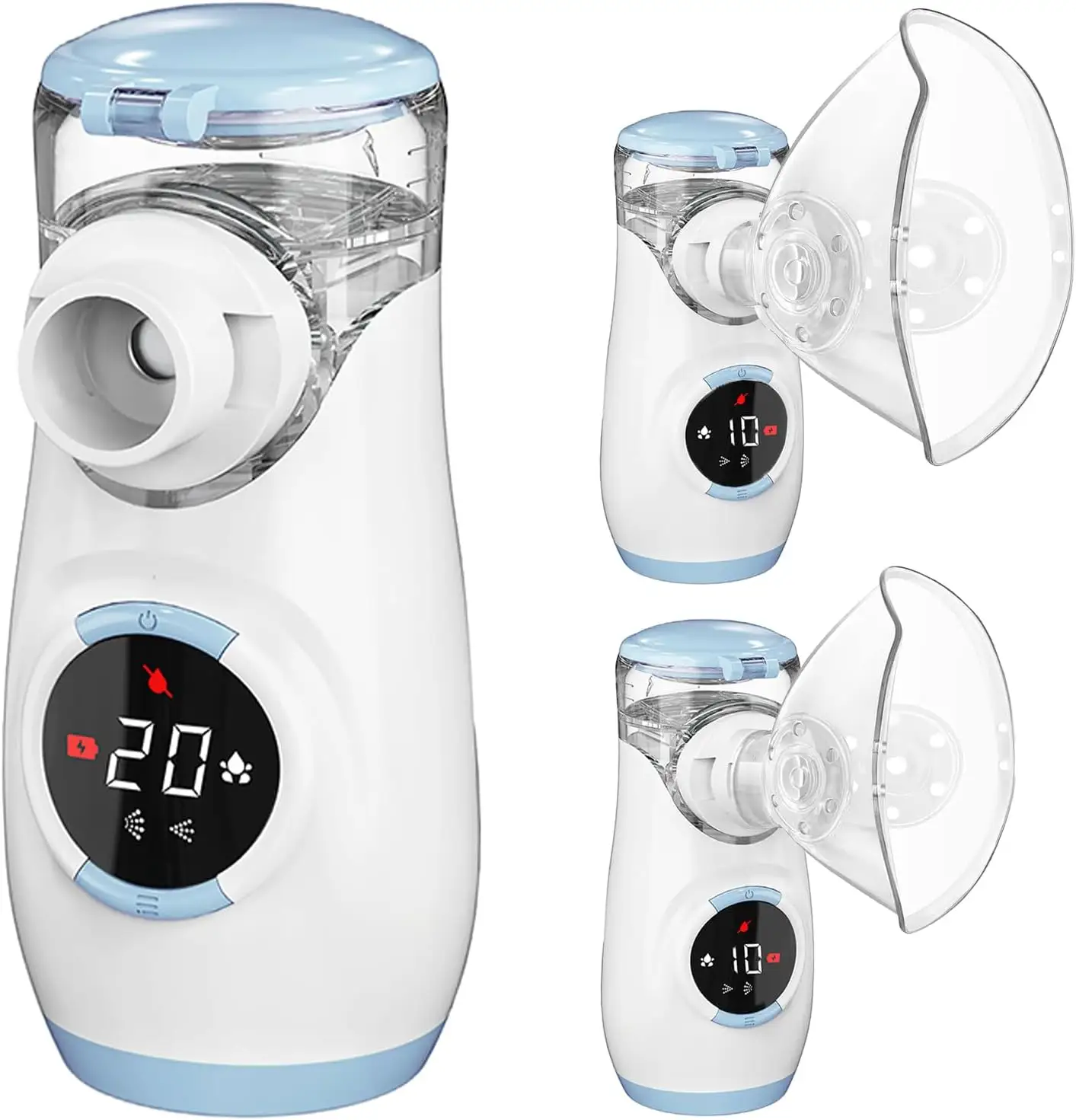 Portable Nebulizador Machine baby inhalator Asthma digital smart Ultrasonic Mesh Nebulizer