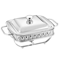 Nouveau Design Ensemble Chauffe-Plats de Luxe 1,8 L Or/Argenté – Équipement de Buffet Professionnel pour Vente