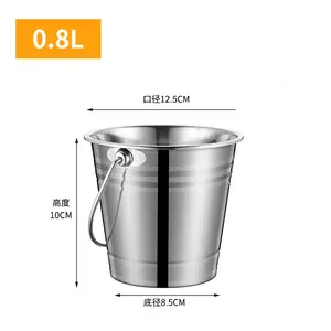 공장 도매 더블 와인 대형 벽 절연 스테인레스 스틸 아이스 버킷 배플