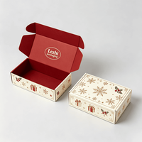 Cajas de Regalo Navideñas de Cartón de Alta Calidad con Diseño Portátil, Grabado en Relieve, Embalaje Ecológico y Reciclable