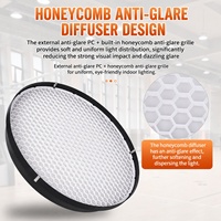 Éclairage LED anti-éblouissement 150W 3500K sans scintillement pour terrains de basketball, badminton et tennis, éclairage sportif intérieur haute luminosité