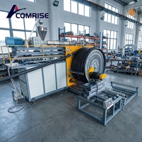 Ligne de production d'extrusion de tuyaux en HDPE à enroulement spiralé pour murs structurels creux DN2000 DN2400 DN3000