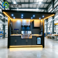 Cuisines extérieures avec barbecue, ensemble complet, abri de cuisine extérieur, conteneur de cuisine barbecue extérieur