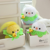 Petit gros Choo oiseau en peluche ours de pâques sac à dos pendentif PP coton remplissage maille pour soulagement du Stress poupée décorative