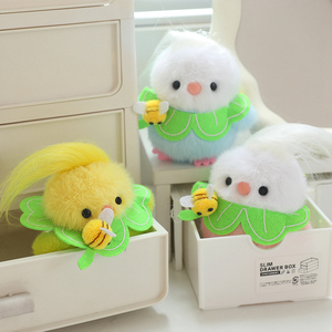 Little Fat <span class=keywords><strong>Choo</strong></span> Bird Juguete de peluche Oso de Pascua Mochila Colgante Malla de relleno de algodón PP para aliviar el estrés Muñeca decorativa - Product Image 5
