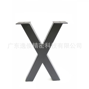 Estructura de Mesa Minimalista en Forma de X, Patas de Muebles Resistentes de Acero al Carbono Negro para Uso Comercial y de Oficina - Product Image 3