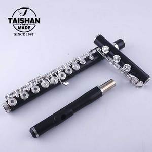 Flûte soprano en ébène plaqué argent Taishan TSFL-320 de marque chinoise, tonalité Do, clés ouvertes, avec mécanisme E - Product Image 5