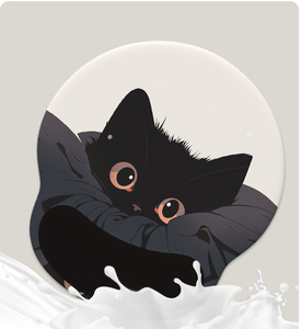 แผ่นรองเมาส์ลายการ์ตูนแมวน่ารักพร้อมที่รองข้อมือ - Product Image 3