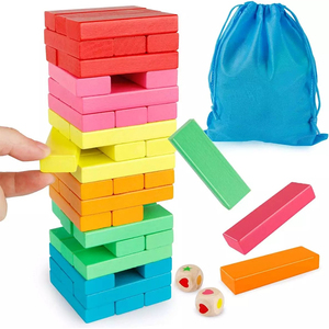 <span class=keywords><strong>Juego</strong></span> <span class=keywords><strong>de</strong></span> 54 Bloques <span class=keywords><strong>de</strong></span> Madera Educativos, <span class=keywords><strong>Juego</strong></span> <span class=keywords><strong>de</strong></span> Apilamiento, <span class=keywords><strong>Juego</strong></span> <span class=keywords><strong>de</strong></span> <span class=keywords><strong>Mesa</strong></span> Interactivo para Interiores, <span class=keywords><strong>Jenga</strong></span>, Torre <span class=keywords><strong>de</strong></span> Bloques <span class=keywords><strong>de</strong></span> Madera Ecológica Colorida - Product Image 1