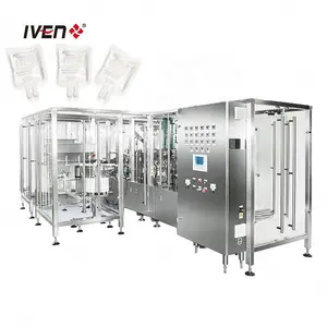 Tanaman Mesin manufaktur infusi, kantong lembut IV pengurang bahan steril/mesin pengisi cairan non-pvc