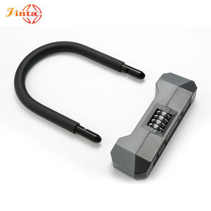 Jinta 120*150mm clé combinée à 4 chiffres <span class=keywords><strong>antivol</strong></span> D forme serrure <span class=keywords><strong>U</strong></span> serrure vélo vélo e-scooter moto accessoires <span class=keywords><strong>U</strong></span> serrure - Product Image 3