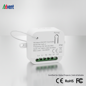 Systèmes d'éclairage écoénergétiques Advent Smart Life 10A étanches RF433 sans fil pour solutions scolaires - Product Image 3