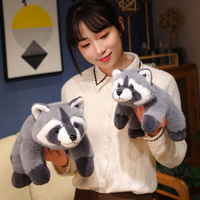 CHIQUE mainan boneka rakun besar berbulu nyaman pendamping manis hadiah tidur Racoon PLUS