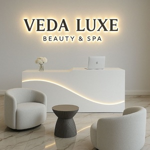 Letrero LED de madera y <span class=keywords><strong>acrílico</strong></span> con logotipo 3D retroiluminado personalizado <span class=keywords><strong>para</strong></span> <span class=keywords><strong>negocios</strong></span>, venta al por mayor de fábrica, <span class=keywords><strong>para</strong></span> salón de belleza, tienda de vapeo - Product Image 2