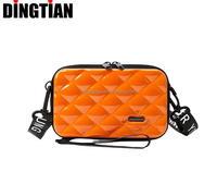 Sac cosmétique rigide en ABS de 7 pouces avec logo personnalisé, sac bandoulière rigide, fabricant OEM, étui à cosmétiques, directement de l'usine