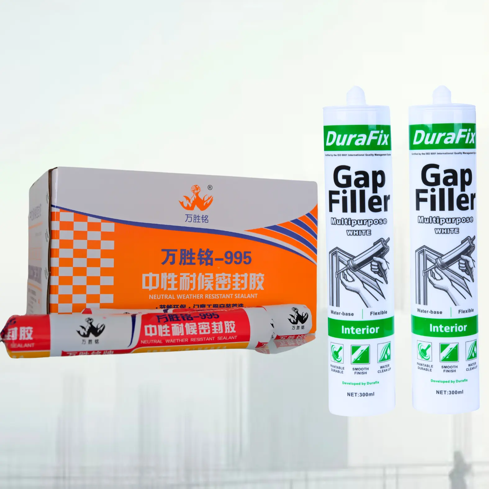 300 ml Transparent Silicone Sealant Structural Fast Curing Waterproof Adhesive for Clear Glass Window Walls Low Odor