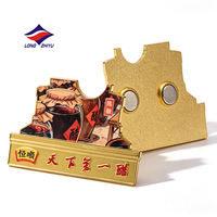Aimants de réfrigérateur en alliage Longzhiyu 20 ans, impression UV personnalisée, aimants métalliques, cadeau souvenir pour cadeaux d'entreprise