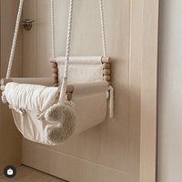 Petit hamac suspendu d'intérieur pour bébés balançoire pour bébé avec panier suspendu