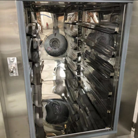 Four à convection à air chaud 5 plateaux pour boulangerie, mini-four rotatif électrique, four vapeur à grille rotative
