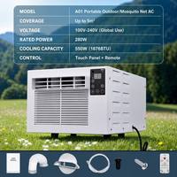 Climatiseur Portable Direct Usine Écologique Compresseur Sanyo Ultra-Silencieux pour Petite Pièce Tente Moustiquaire 110V-220V Climatiseur Mobile
