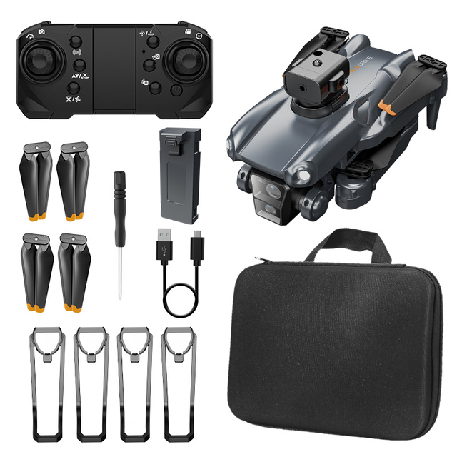 P25 HD Aerial Airplane Quadcopter 4K Camera Drone Optical Flow Foldable 4-Sided Obstacle Avoidance FPV Beginner 6-Axis Plastic