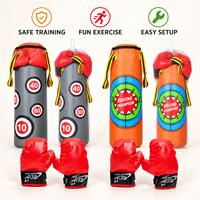 Ensemble de boxe pour débutants pour enfants avec sac de frappe, jouet pour les sports de loisirs, jeux d'introduction et activités d'entraînement