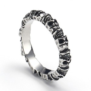 Cincin Pria Fashion Tengkorak Baja Anti Karat TG Hip Hops Punk, Grosir, Laris Manis, Murah, Cincin Cluster Tengkorak GothicLolita - Product Image 3
