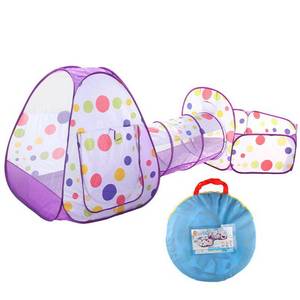 Tenda da gioco per bambini 3 in 1 Pop-up 2026: piscina, tunnel e tenda teepee, tenda pieghevole facile da montare, casetta da gioco per esterni e piscina con palline oceaniche - Product Image 5