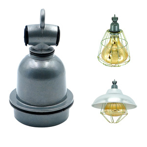 Douille de Lampe Chauffante pour Animaux E27 Étanche, en Aluminium Rétro et Céramique, Isolation 220 V - Product Image 4