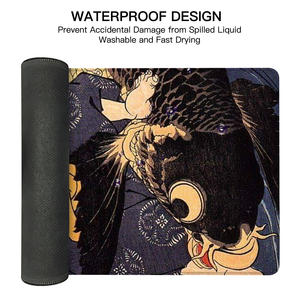 Ukiyo-e Samurai لوحة فأرة يابانية مخصصة ثعبان لهب للألعاب متوفر بالمخزون - Product Image 3