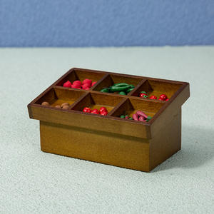 1:12 Mini escala DIY miniatura puesto de frutas y verduras modelo de madera accesorios para casa de muñecas supermercado escena simulación - Product Image 2