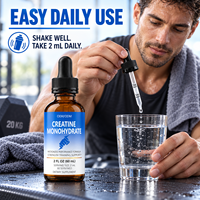 Créatine monohydrate liquide en marque privée OEM, boissons énergétiques pures, compléments nutritionnels sportifs, gouttes de créatine, créatine liquide
