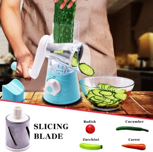 Rallador, triturador, picador, cortador, rebanador mandolina y caja giratoria <span class=keywords><strong>manual</strong></span> de tambor con color personalizado <span class=keywords><strong>para</strong></span> hash browns, molinillo de nueces y ajo - Product Image 3