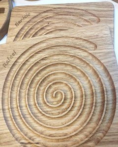 Labirinto <span class=keywords><strong>a</strong></span> spirale personalizzato | Giocattoli educativi in legno | Attività di scrittura di base | Apprendimento prescolare Montessori - Product Image 4