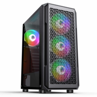 SAMA Best Selling Tempered Glass Front Panel Mid Tower ATX PC Computer Gaming Case