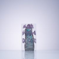 Presse-papiers en verre soufflé artisanal Latticino, sculpture florale en verre encastrée, ornement de table moderne, décoration intérieure pour villa et hôtel