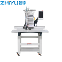 Machine à broder informatisée ZHIYU personnalisée à tête unique 12 aiguilles, 4 perles/2 paillettes, nouveau moteur servo haute efficacité pour