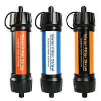 Paille filtrante portable en ABS avec membrane UF grande capacité pour survie d'urgence, camping et randonnée en extérieur