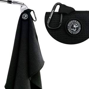 Custom Magnetic Golf Towel with <b>Clip</b> Microfiber Waffle Design Industrial Strength Magnet <b>for</b> Strong Hold to Golf Bags - Product Image 1