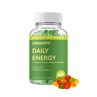 Bonbons gélifiés à mâcher pour adultes, sans caféine, à la vitamine B12, CoQ10 et baies de Goji, pour l'énergie quotidienne (OEM)