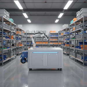 Robot de Soldadura Móvil de Alta Colaboración con Plataforma Flexible para Soldaduras Precisas en la Industria - Product Image 1
