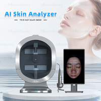 Microscope de diagnostic cutané IA X5Pro, caméra d'analyse de la peau 9 spectres, machine d'analyse de l'hydratation et de l'acné pour salon