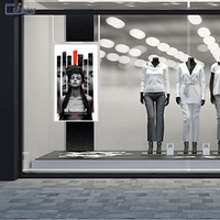 Display LCD per Segnaletica Digitale ad Alta Luminosità per Centri Commerciali, Tipo Sospeso, 55 Pollici, Lettore Pubblicitario Android per Vetrine