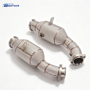 Performance 304 Stainless Steel Racing Downpipe for Mercedes AMG E43 W213 C43 W205 M276 3.0L V6 Eur 5 200 cells - Product Image 4
