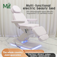 Table de massage électrique moderne à 3 moteurs, lit de soin du visage avec éponge haute densité pour salon de beauté, hôtel, spa médical, clinique