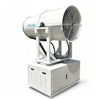 Machine mobile de suppression de la poussière avec fonction canon à brouillard et performance de pulvérisation fine pour les chantiers extérieurs