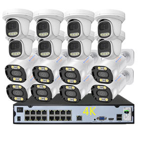 <span class=keywords><strong>16CH</strong></span> 야외 총알 실내 돔 4K 8MP POE IP 네트워크 감시 카메라 시스템 4TB HDD IP66 NVR 휴대 전화 APP 액세스 - Product Image 1