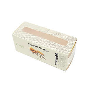 Clear Window Wedding Kraft Box Cookie Packaging Paper Box With Foldable